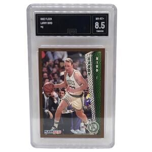 1992 Fleer Larry Bird #11 Boston Celtics HOF Basketball Card GMA 8.5 NM-MT+